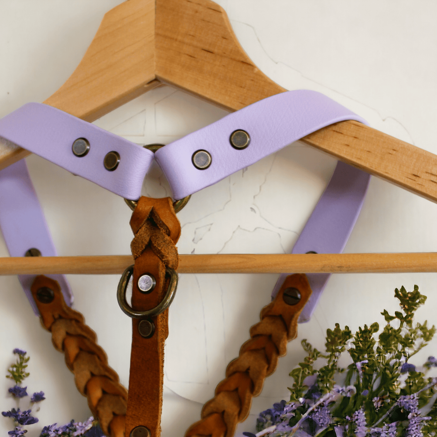 GESTALTE SELBST - Biothane - Leder - Geschirr - Milas Leash
