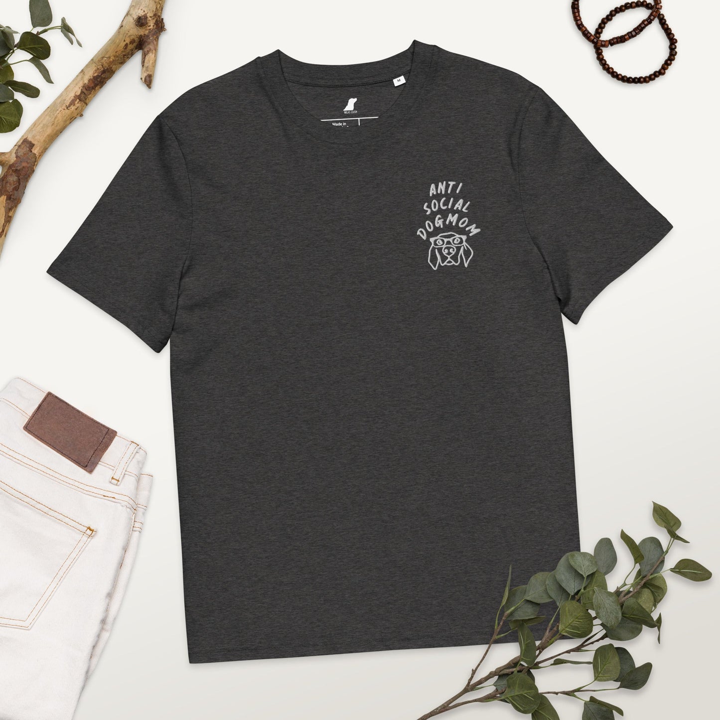 T-Shirt "Antisocial Dogmom" - Milas Leash
