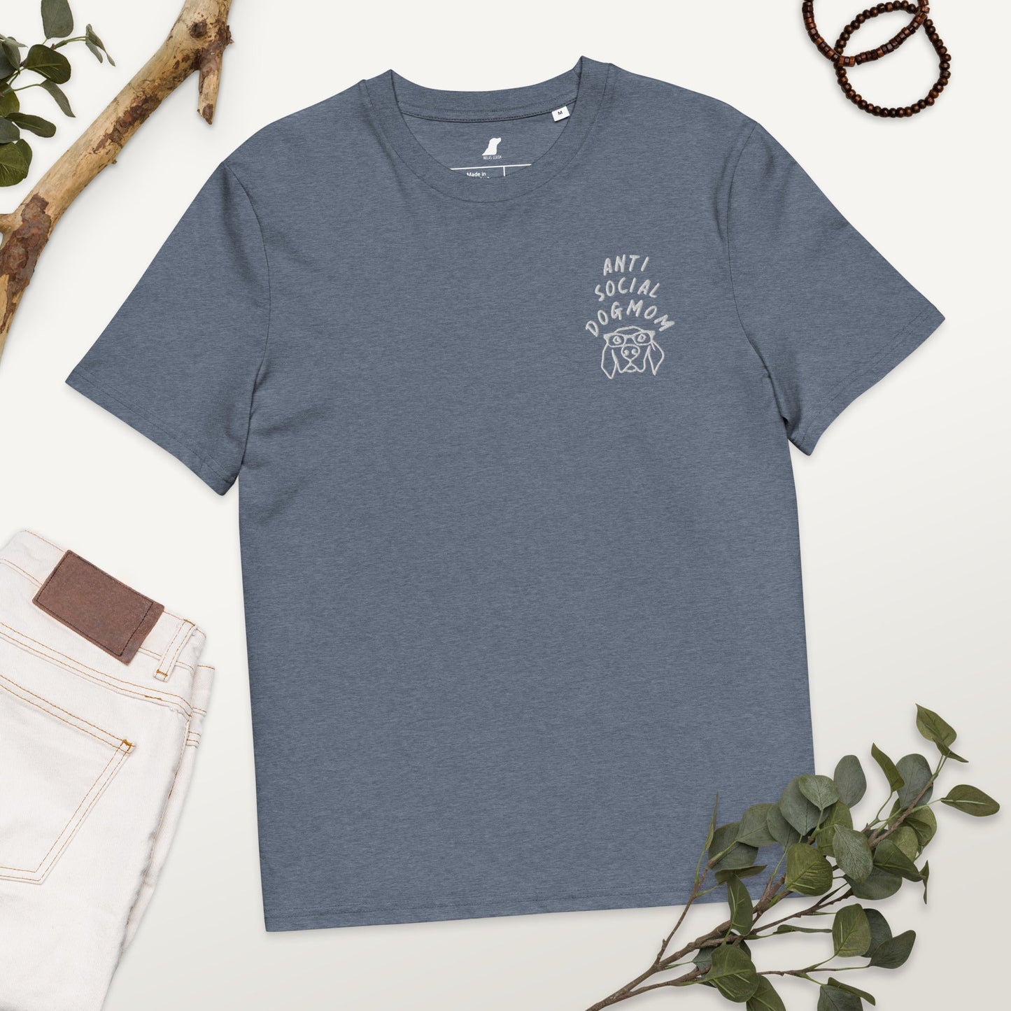T-Shirt "Antisocial Dogmom" - Milas Leash
