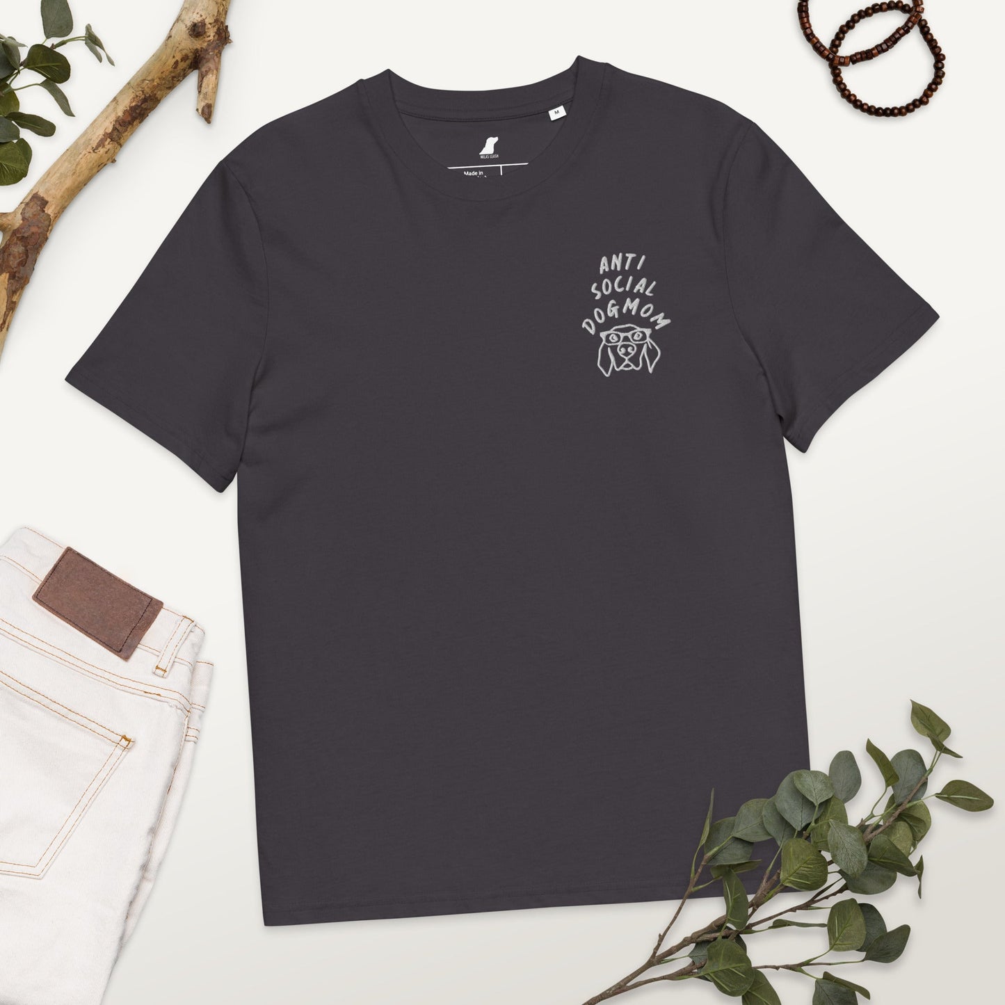 T-Shirt "Antisocial Dogmom" - Milas Leash