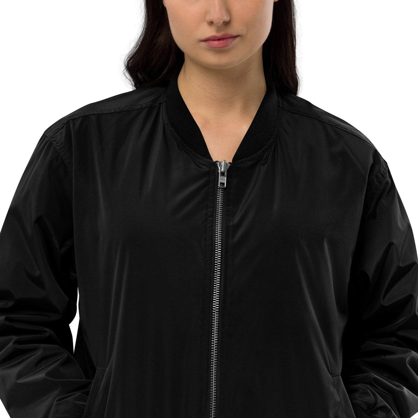 Unisex Recycled bomber jacket "I look normal but.." - Milas Leash
